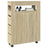 Narrow Bathroom Cabinet With Wheels Engineered Wood