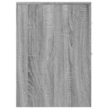 Narrow Bathroom Cupboard with Wheels Grey Sonoma Engineered Wood