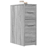 Narrow Bathroom Cupboard with Wheels Grey Sonoma Engineered Wood