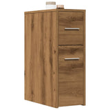 Narrow Bathroom Cupboard With Wheels Engineered Wood
