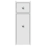 Narrow Bathroom Cupboard With Wheels Engineered Wood