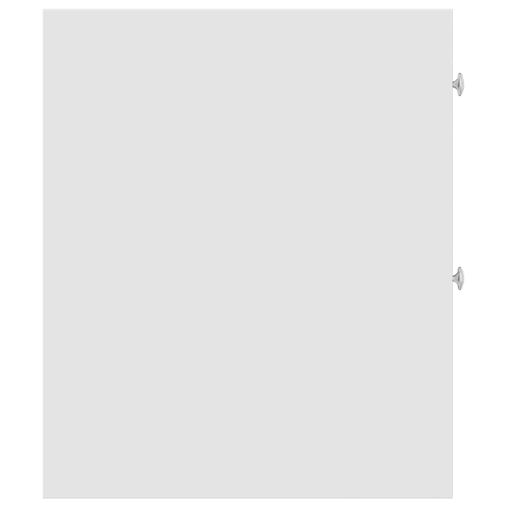 Narrow Bathroom Cupboard With Wheels Engineered Wood