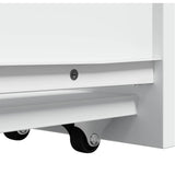 Narrow Bathroom Cupboard With Wheels Engineered Wood