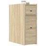 Narrow Bathroom Cupboard With Wheels Engineered Wood
