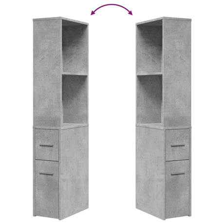 Narrow Bathroom Cupboard With Wheels Engineered Wood