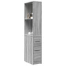 Narrow Bathroom Cupboard With Wheels Engineered Wood