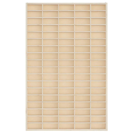 Wooden Collector's Display Case With 90 Compartments 50.5X4.5X79Cm