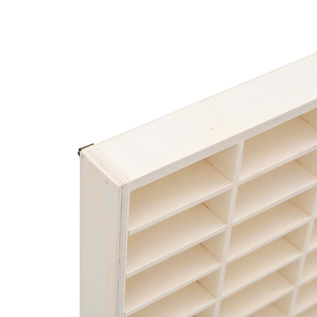 Wooden Collector's Display Case With 90 Compartments 50.5X4.5X79Cm