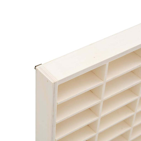 Wooden Collector's Display Case With 90 Compartments 50.5X4.5X79Cm