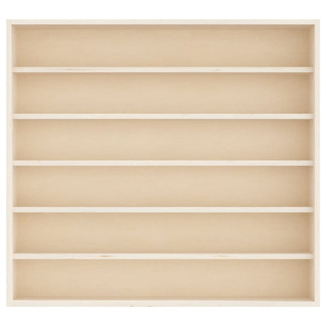 Wooden Collector's Display Case With 6 Shelves 60X8.5X55Cm