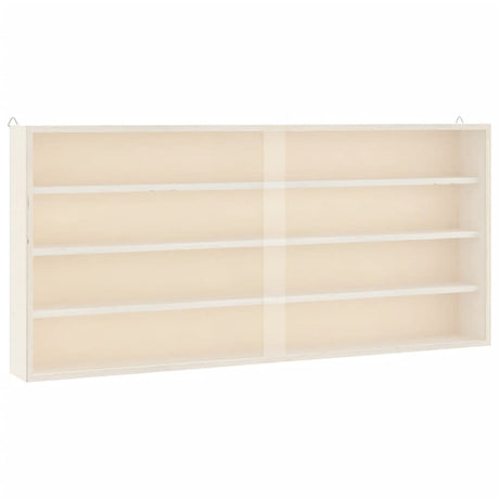 Wooden Collector's Display Case With Doors 80X8.5X37Cm