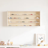 Wooden Collector's Display Case With Doors 80X8.5X37Cm