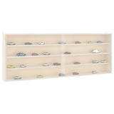 Wooden Collector's Display Case With Doors 80X8.5X37Cm