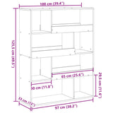 Bookcase 100X33X Engineered Wood