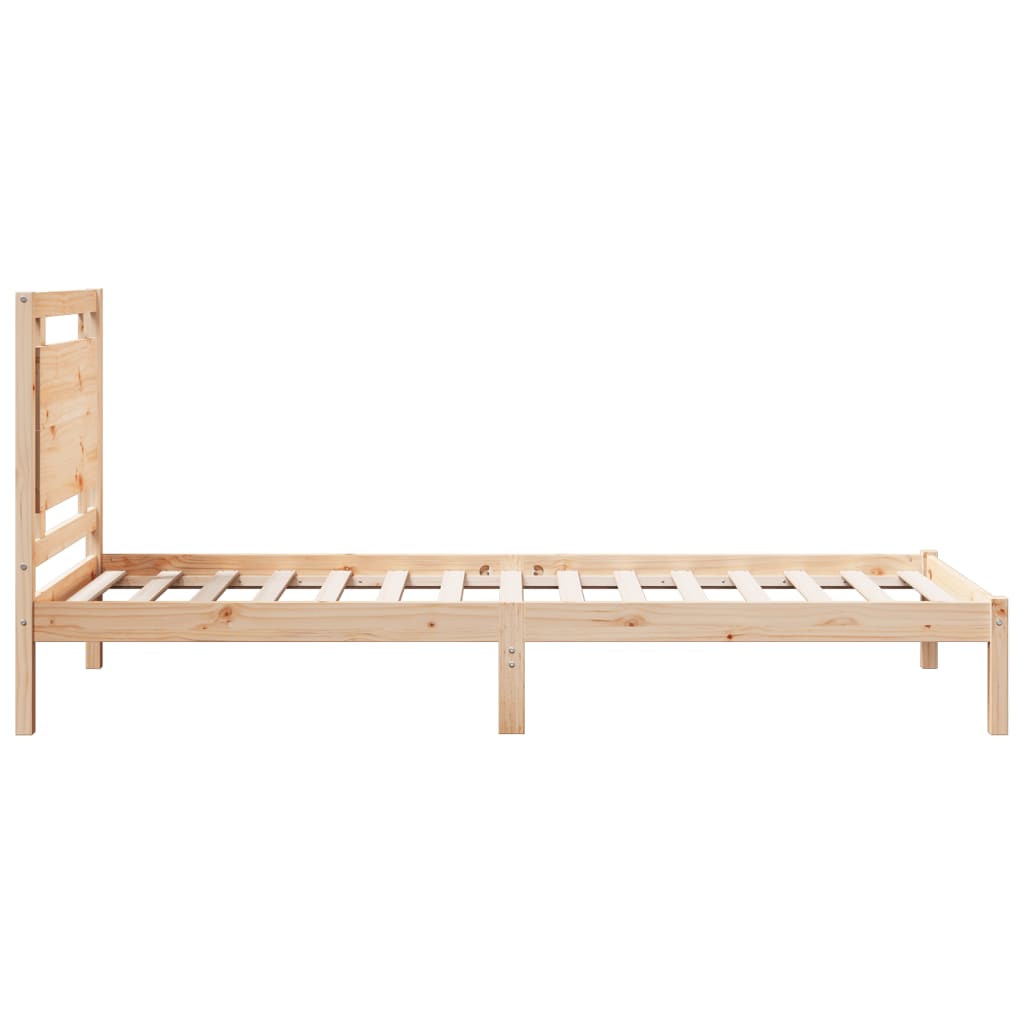 Extra Long Bed Frame without Mattress 100x220 cm Solid Wood