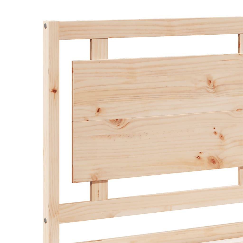 Extra Long Bed Frame without Mattress 100x220 cm Solid Wood