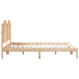 Extra Long Bed Frame without Mattress 160x220 cm Solid Wood