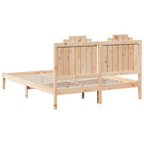 Extra Long Bed Frame without Mattress 160x220 cm Solid Wood