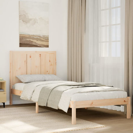 Bed Frame Without Mattress Solid Wood Pine