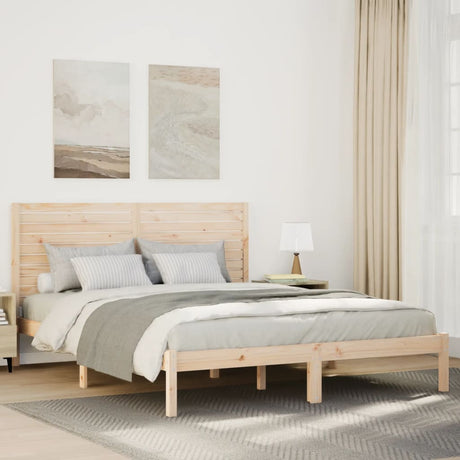 Bed Frame Without Mattress Small Double Solid Wood