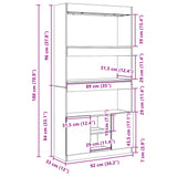 Highboard  92X33X Engineered Wood