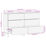 Sideboards 2 Pcs Black 60X33X75 Cm Engineered Wood