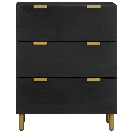Sideboards 2 Pcs Black 60X33X75 Cm Engineered Wood