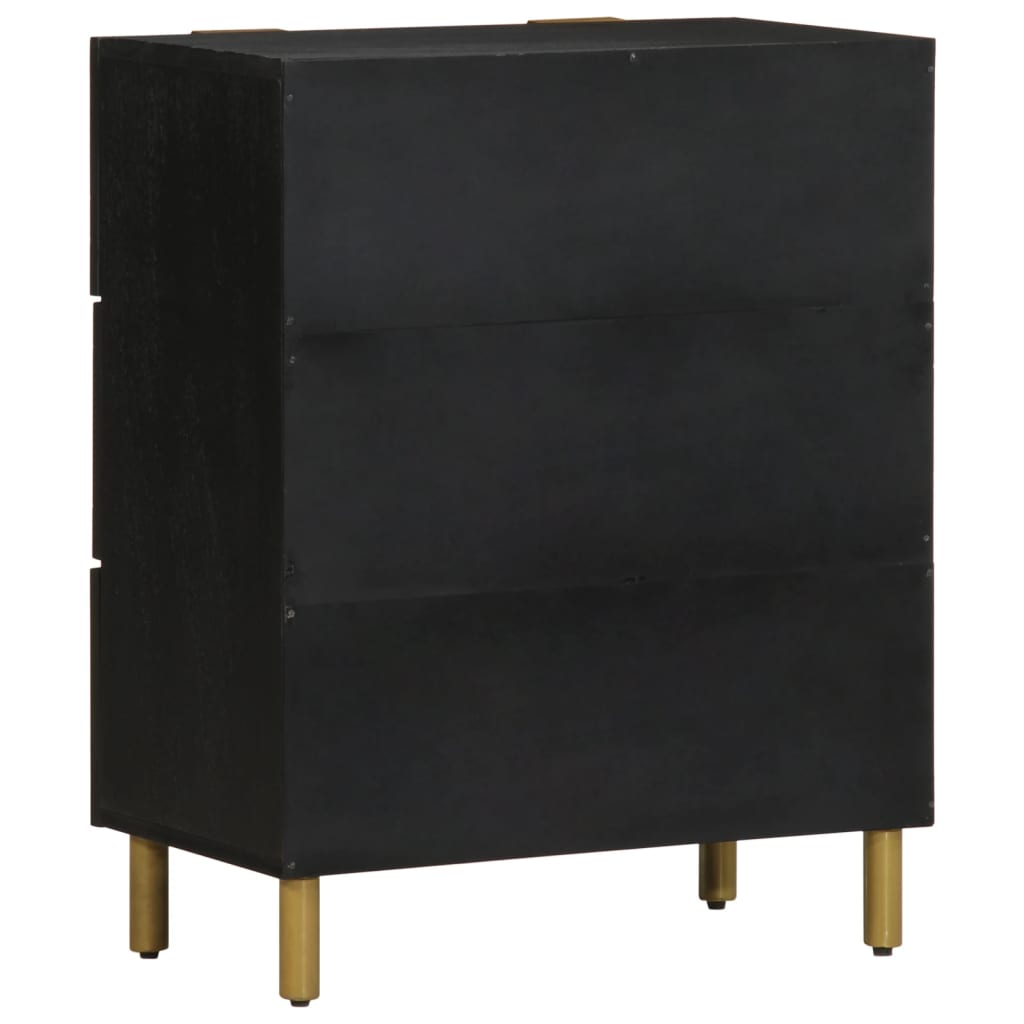Sideboards 2 Pcs Black 60X33X75 Cm Engineered Wood