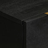 Sideboards 2 Pcs Black 60X33X75 Cm Engineered Wood