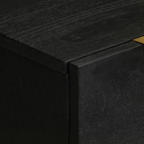 Sideboards 2 Pcs Black 60X33X75 Cm Engineered Wood