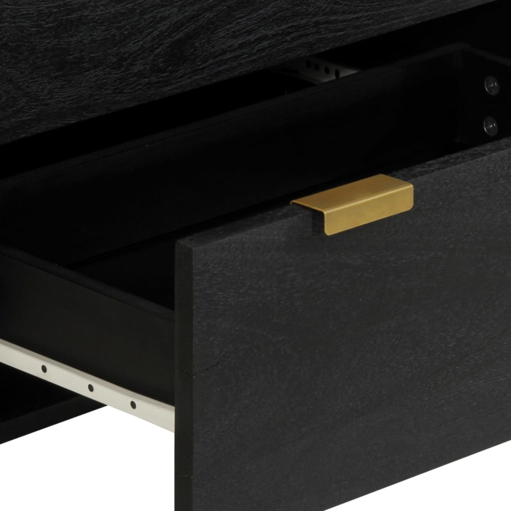 Sideboards 2 Pcs Black 60X33X75 Cm Engineered Wood