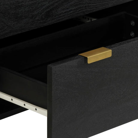 Sideboards 2 Pcs Black 60X33X75 Cm Engineered Wood