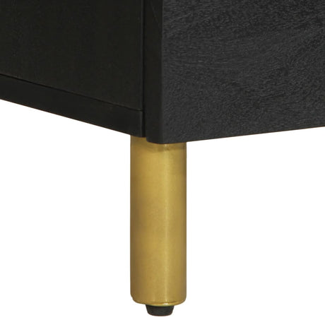 Sideboards 2 Pcs Black 60X33X75 Cm Engineered Wood