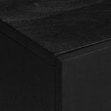 3 Piece Bathroom Furniture Set Black Engineered Wood