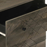 Sideboards 2 Pcs Black 60X33X75 Cm Solid Wood Mango