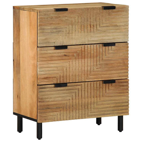Sideboards 2 Pcs 60X33X75 Cm Solid Wood Mango