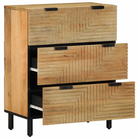 Sideboards 2 Pcs 60X33X75 Cm Solid Wood Mango