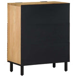 Sideboards 2 Pcs 60X33X75 Cm Solid Wood Mango