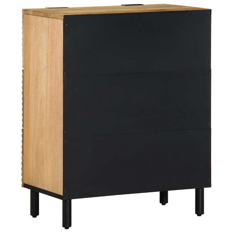 Sideboards 2 Pcs 60X33X75 Cm Solid Wood Mango