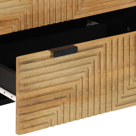 Sideboards 2 Pcs 60X33X75 Cm Solid Wood Mango