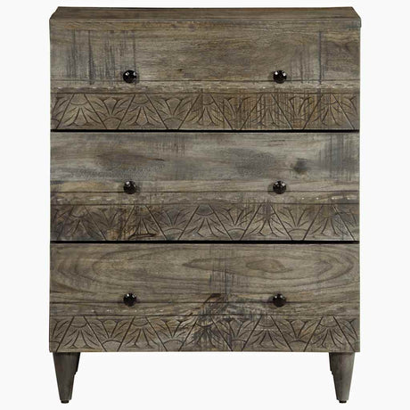 Sideboards 2 Pcs Light Grey 60X33.5X75 Cm Solid Wood Mango