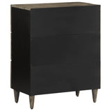 Sideboards 2 Pcs Light Grey 60X33.5X75 Cm Solid Wood Mango