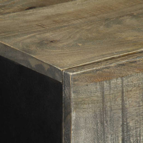 Sideboards 2 Pcs Light Grey 60X33.5X75 Cm Solid Wood Mango