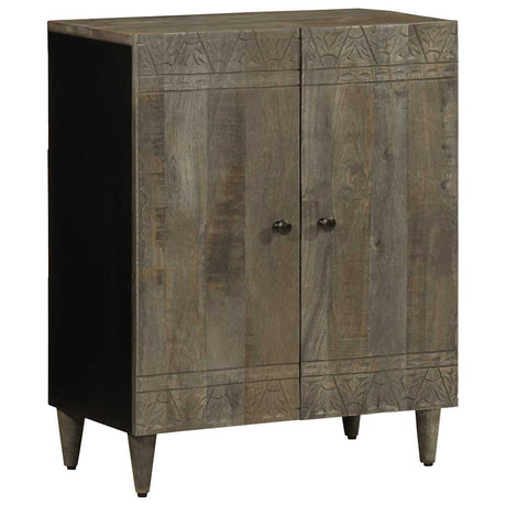 3 Piece Sideboards Light Grey 60X33.5X75 Cm Solid Wood Mango
