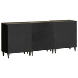 3 Piece Sideboards Light Grey 60X33.5X75 Cm Solid Wood Mango