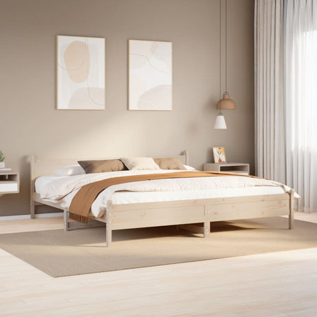 Bed Frame Without Mattress Solid Wood Pine
