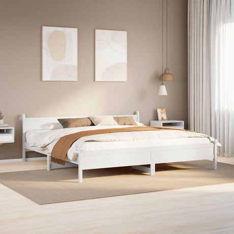 Bed Frame Without Mattress Solid Wood Pine