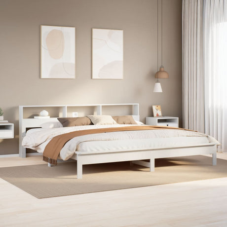 Bookcase Bed Without Mattress Solid Wood Pine
