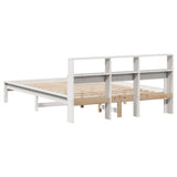 Bed Frame without Mattress White 160x200 cm Solid Wood Pine