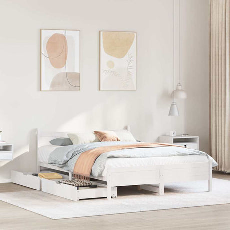 Bed Frame Without Mattress Solid Wood Pine